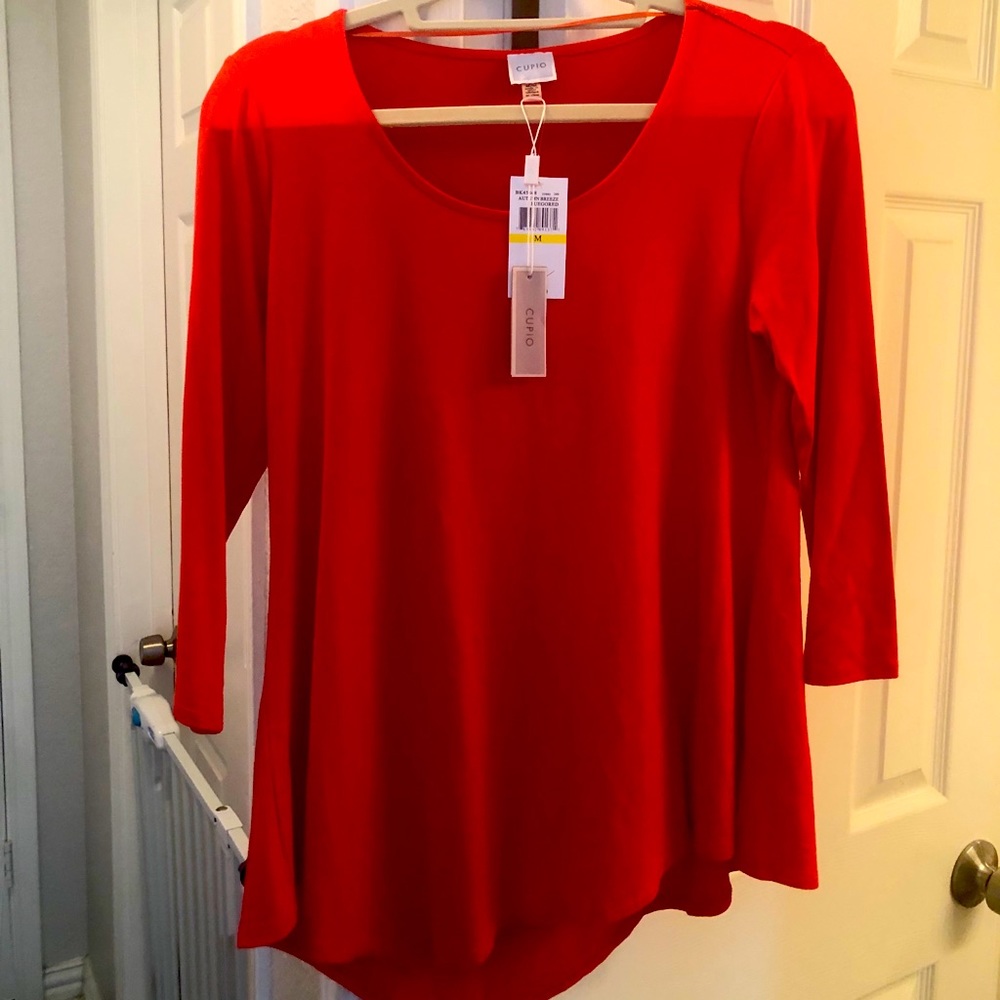 NWT Cupio Ladies Knit Top, Size M, Color Autumn